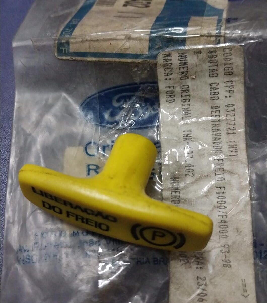 BOTAO CABO DESTRAVADOR FREIO F1000 F4000 93ed ORIGINAL!