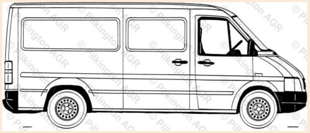 PARABRISA SPRINTER FURGAO 96-11 DEGRADE TETO ALTO