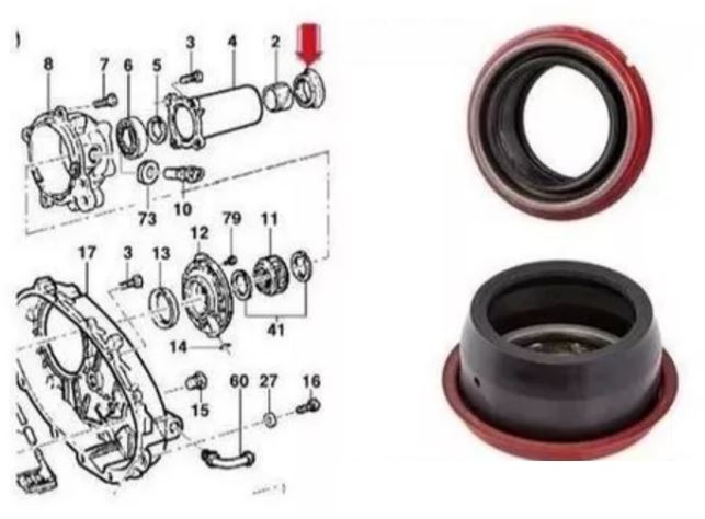 RETENTOR EIXO ENTALHADO GM S10 4X4 CAIXA TRANSFERENCIA