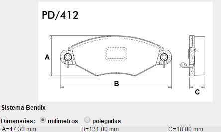 PASTILHA FREIO RENAULT KANGOO 97ED CITROEN XSARA 97ED