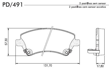 PASTILHA FREIO TOYOTA COROLLA 1.6 16V 1.8 16V DIANT