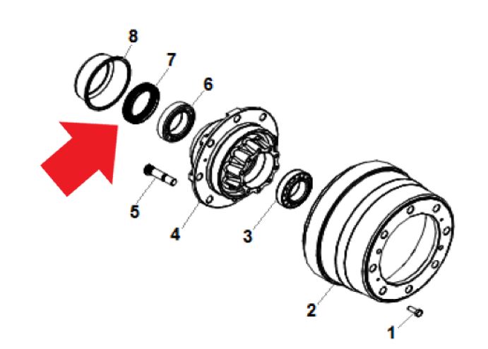 RETENTOR RODA AGRALE MA10/12 VOLARE FLY CAM 10000 TRAS
