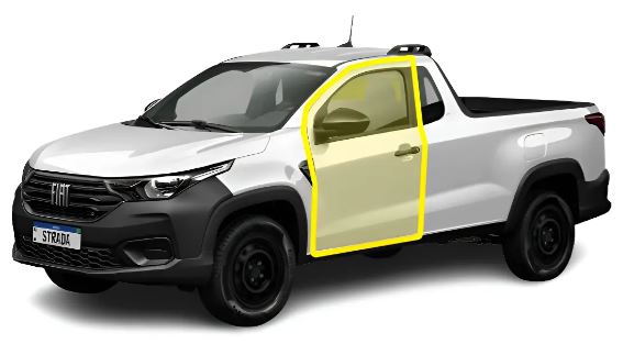 BORRACHA PORTA FIAT STRADA 2005ED PALIO C/ ABA