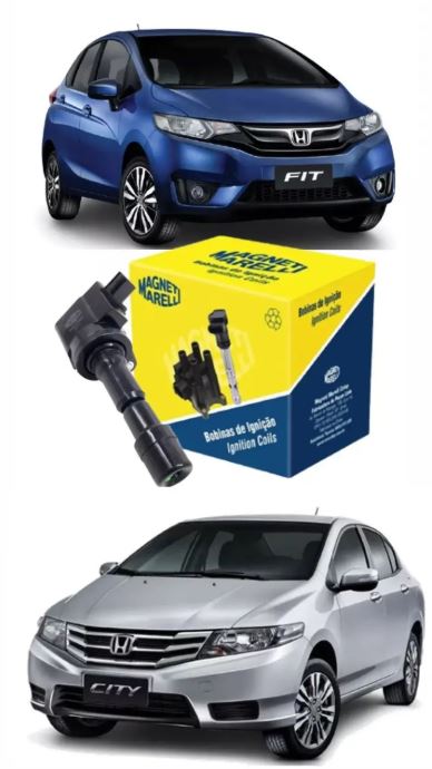 BOBINA IGNICAO HONDA FIT NEW 1.4 1.5 16V FLEX CITY