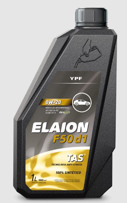 OLEO MOTOR SINTETICO REPSOL ELAION YPF 0W20 F50 D1 TAS