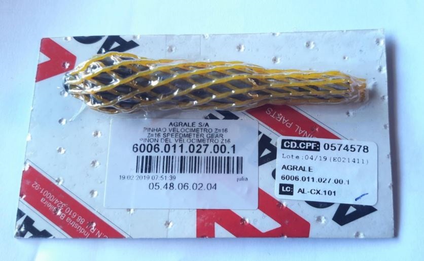 PINHAO VELOCIMETRO VOLARE EATON A6 A8 W8 W9 16 DENTES