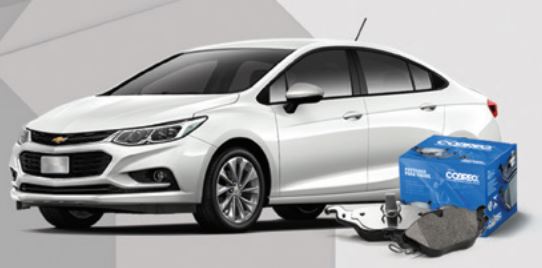PASTILHA FREIO CHEVROLET CRUZE NºGM:13478300 COBREQ