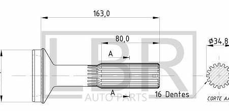 PONTEIRA CARDA TROLLER CAM AGRALE FORD GM MWM MAXION
