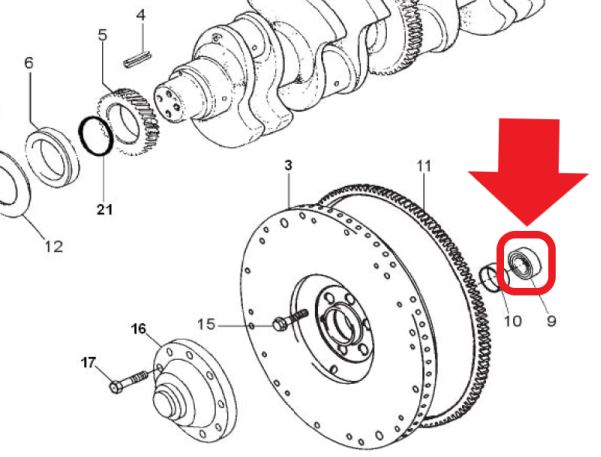 ROLAMENTO VOLANTE MOTOR VOLARE A5 A6 A8 W8 F250 F350 F4