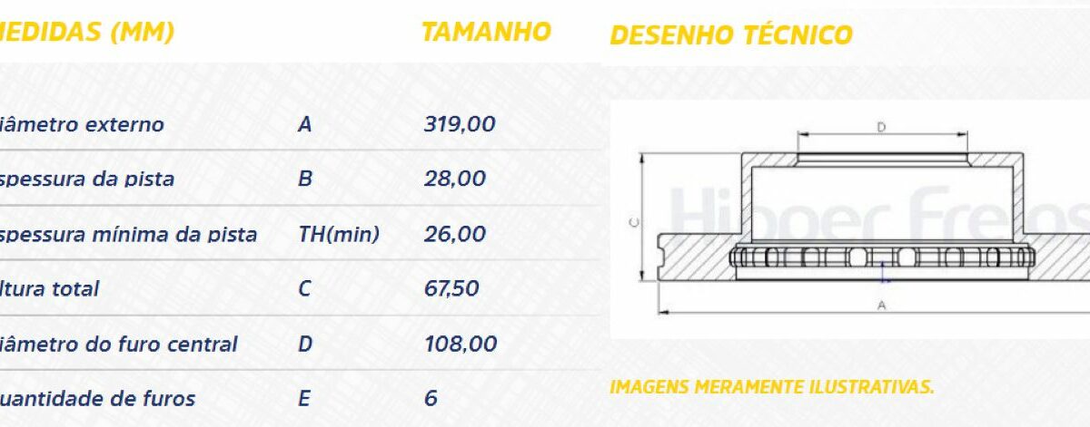 DISCO FREIO TOYOTA HILUX 2.7/2.8 2020ED DIANT VENT