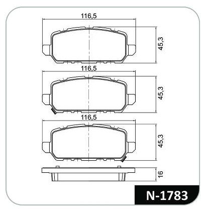 PASTILHA FREIO HONDA HRV 1.5 TOURING Nº43022T7JH01 TRAS