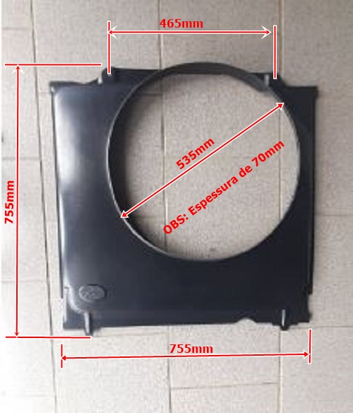 DEFLETOR AR RADIADOR F250 MOTOR MWM Nº XC35-8146C