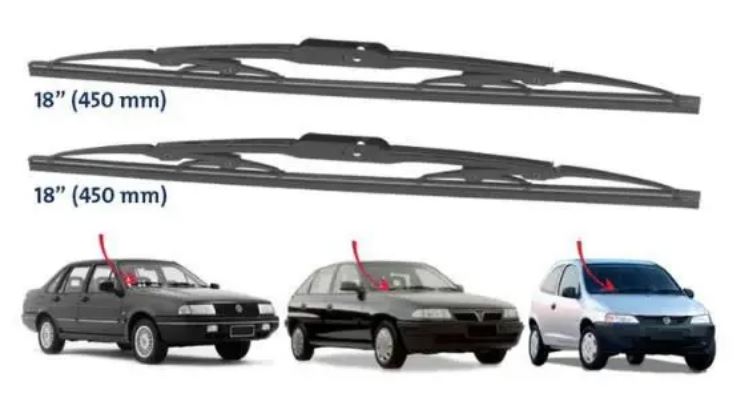 PALHETA LIMPADOR PARABRISA F1000 CELTA SANTANA SLIM