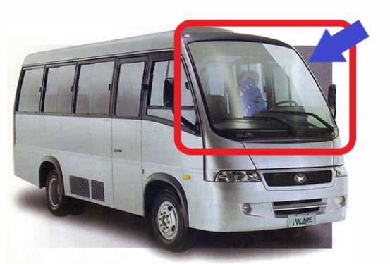 PARABRISA MARCOPOLO AGRALE VOLARE A6 A8 INCOLOR S/ITIN.