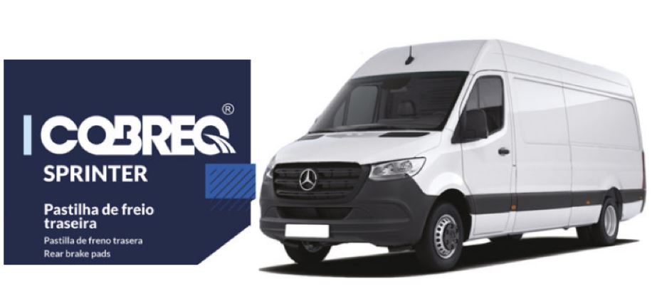 PASTILHA FREIO TRASEIRA SPRINTER 314 CDI 2.2 2018ED