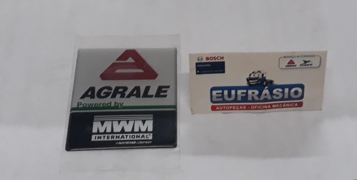 EMBLEMA AGRALE ADESIVO LOGO MWM  Nº 6023017028008