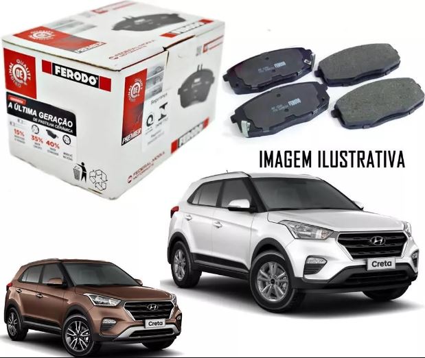 PASTILHA FREIO HYUNDAI CRETA 1.6 2.0 KIA CERATO DIANT