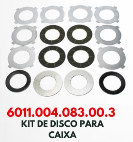 KIT DISCOS FRICCAO DIFERENCIAL TRASEIRO VOLARE V8L