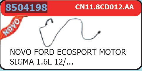 MANGUEIRA TBI ECOSPORT 1.6L 12ED MT SIGMA  CN118CD01AA