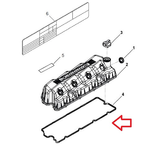 JUNTA TAMPA VALVULA VOLARE V8 V8L CUMMINS ISF 3.8 EURO5