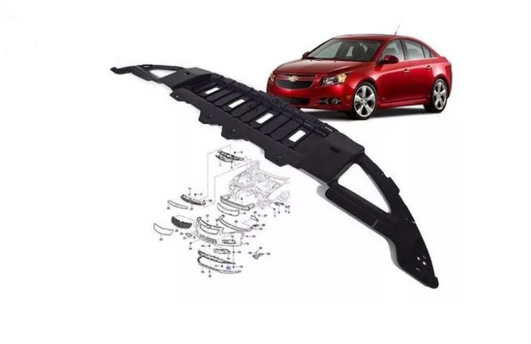DEFLETOR PARA-CHOQUE GM CRUZE INFERIOR PARACHOQUE DIANT