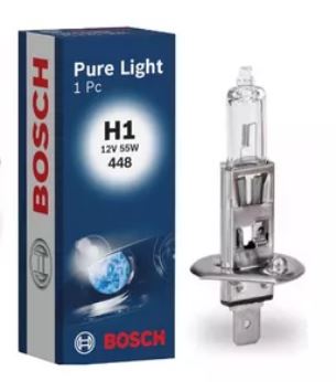 LAMPADA FAROL H1 SUPER BRANCA 12V 55W ORIGINAL BOSCH