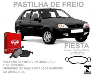 PASTILHA FREIO FIESTA 1.0-1.3 KA 96ED DIANTEIRA