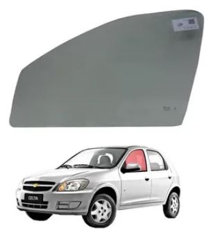 VIDRO PORTA CHEVROLET CELTA 2P ESQUERDO VERDE SEKURIT