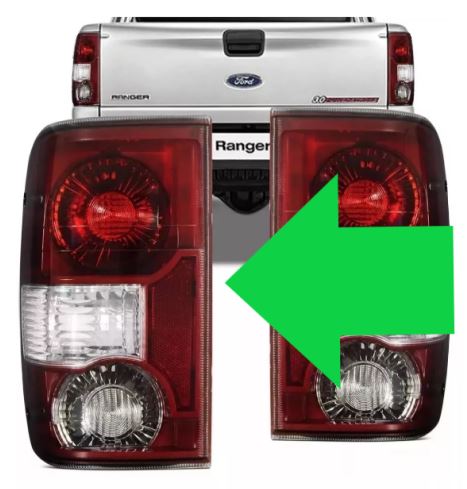 LANTERNA TRASEIRA RANGER 07/04ED ESQ Nº 5L5513B505BA