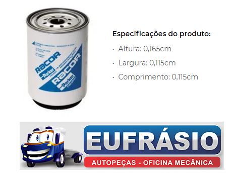 FILTRO SEDIMENTADOR VOLVO FH12 NL10 SCANIA CARTEPILLAR