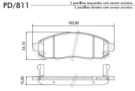 PASTILHA FREIO NISSAN FRONTIER SEL PATHFINDER XTERRA