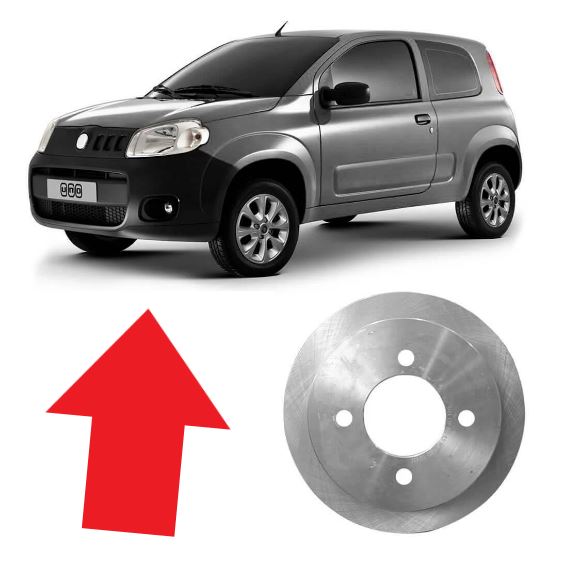 DISCO FREIO UNO VIVACE 1.0 PALIO NOVO 1.4 GSIENA DIANT