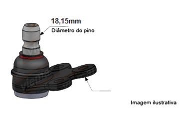PIVO SUSPENSAO COBALT ONIX SONIC SPIN PRISMA Nº95017034