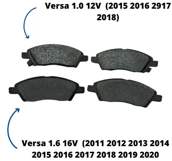PASTILHA FREIO NISSAN MARCH VERSA 2012ed DIANTEIRA