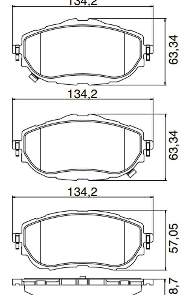 PASTILHA FREIO TOYOTA COROLLA GLI ALTIS XEI 14ED DIANT