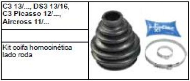 REPARO HOMOCINETICA CITROEN C3 PICASSO AIRCROSS LD RODA