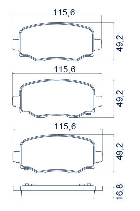 PASTILHA FREIO JEEP COMPASS RENEGADE TRASEIRA CERAMICA