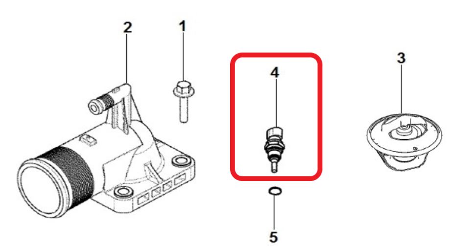 SENSOR TEMPERATURA VOLARE V8 CUMMINS Nº 6033101139009