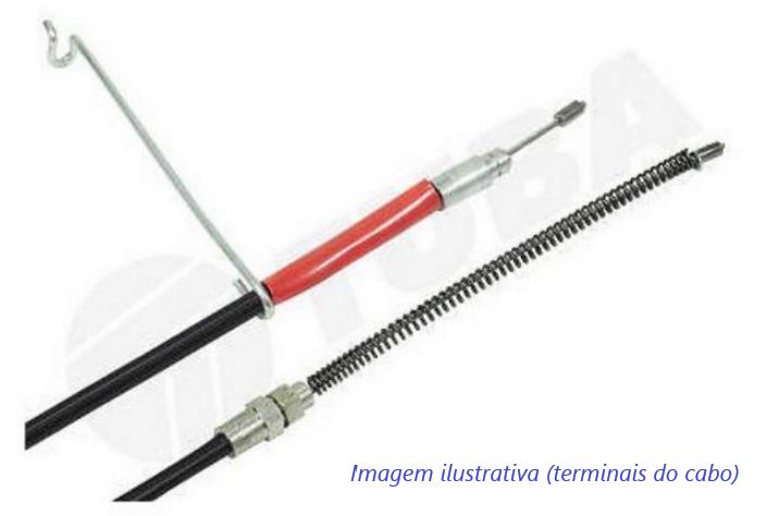 CABO FREIO MAO F350 F4000 4X4 99ED TRAS ESQUERDO 1285MM