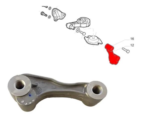 SUPORTE COXIM CAMBIO STRADA PALIO UNO FIORINO MOBI