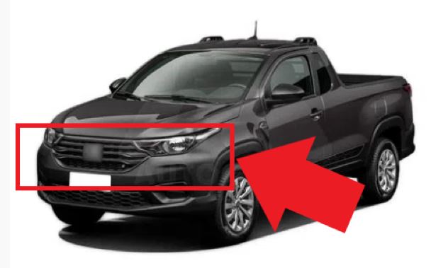 PARA-CHOQUE FIAT STRADA 2021ED DIANTEIRO SUPERIOR