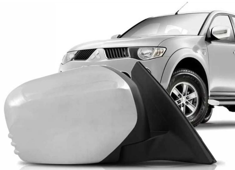 RETROVISOR MITSUBISHI L200 07-11 DIREITO FIXO CROMADO