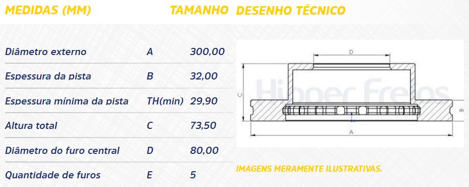 DISCO FREIO FIAT DUCATO 2.3 2018ED DIANTEIRO VENTILADO