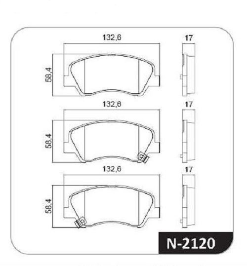 PASTILHA FREIO HYUNDAI HB20 1.0 1.6 2020ED DIANTEIRA